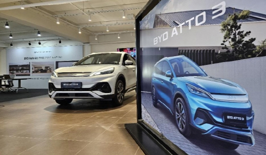 BYD 일산 임시 전시장. 차봇모빌리티 제공